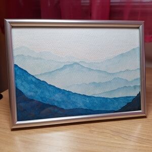 "Arctic Frost" Hand-painted watercolor painting